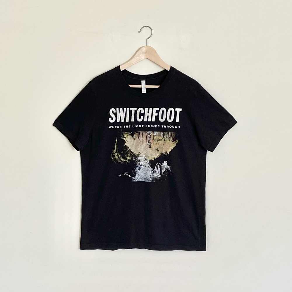 Switchfoot Where The Light Shines Through Graphic Black Band T Shirt Adult Large